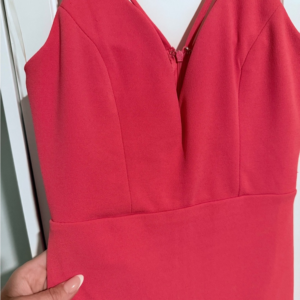 Elegant Pink Sleeveless Dress